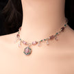 Pink Cat's Eye Opalite Necklace