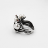 Silver ring with pearl