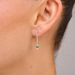 14k gold earrings with turquoise