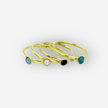 Gold-filled and onyx ring